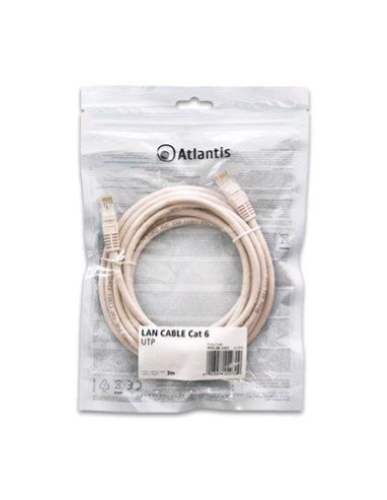 ATLANTIS CAVO DI RETE IN RAME PATCH CAT 6 UTP SCHERMATO 3 MT
